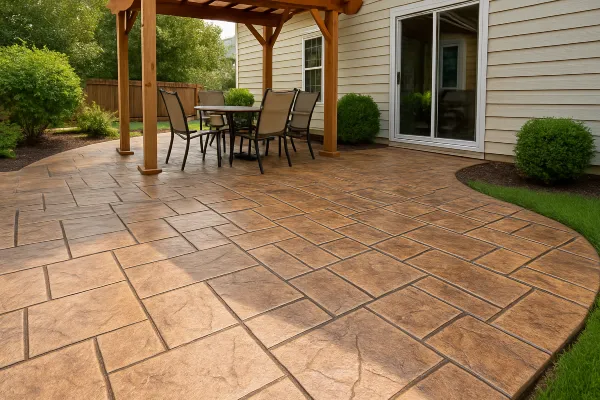 a stamped concrete patio from Phoenix Concrete Contractor in Phoenix, AZ - Concrete Contractor 