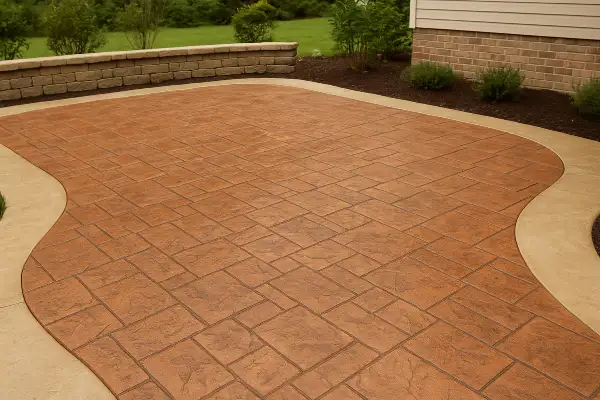 a stamped concrete patio from Phoenix Concrete Contractor in Phoenix, AZ - concrete patio contractor